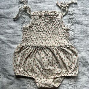 Kate Quinn Smocked Bubble - Rosebud